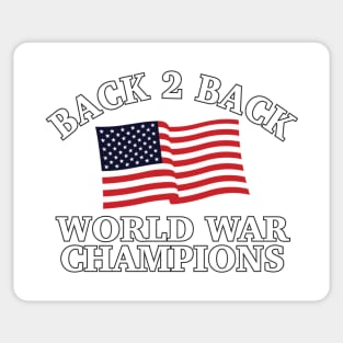 Back To Back Champs - 5 Sticker